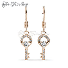 Swarovski Crystals Camilia Key Set (Rose Gold) - Her Jewellery