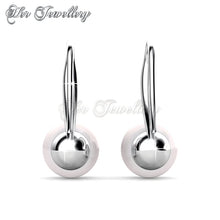 Swarovski Crystals Cecillia Pearl Earrings - Her Jewellery