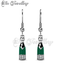 Swarovski Crystals Cheering Hook Earrings - Her Jewellery
