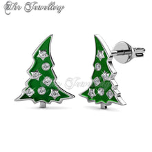 Swarovski Crystals Christmas Tree Earrings - Her Jewellery