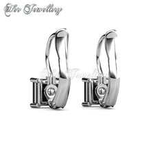 Swarovski Crystals Clip Square Earrings - Her Jewellery
