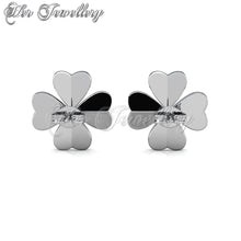 Swarovski Crystals Clover Petal Earrings - Her Jewellery