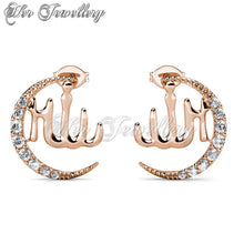 Swarovski Crystals Cresent Earrings - Her Jewellery