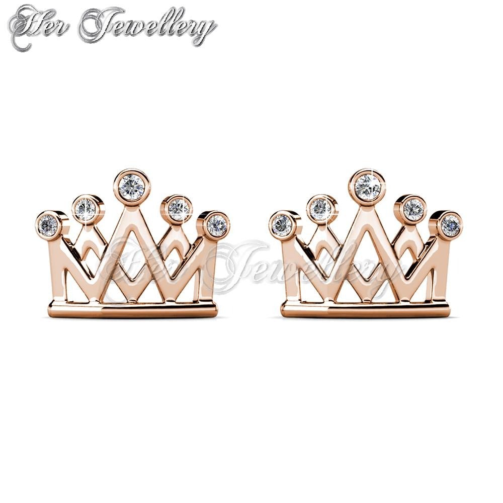 Swarovski Crystals Crown Earrings - Her Jewellery