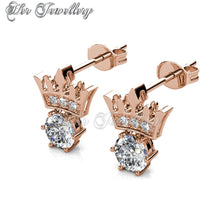 Swarovski Crystals Crown Jewel Earrings - Her Jewellery