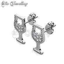 Crystal Pinot Noir Earrings