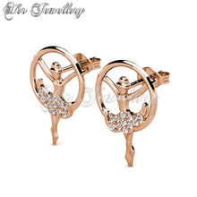 Swarovski Crystals Dancing Ballet Earrings - Her Jewellery