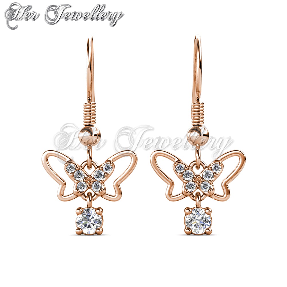 Dangling Butterfly Earrings