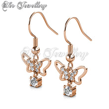 Dangling Butterfly Earrings