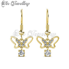Dangling Butterfly Earrings