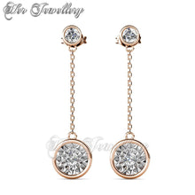 Swarovski Crystals Ophelia Dangling Earrings - Her Jewellery