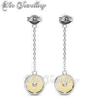 Swarovski Crystals Ophelia Dangling Earrings - Her Jewellery