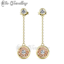 Swarovski Crystals Ophelia Dangling Earrings - Her Jewellery