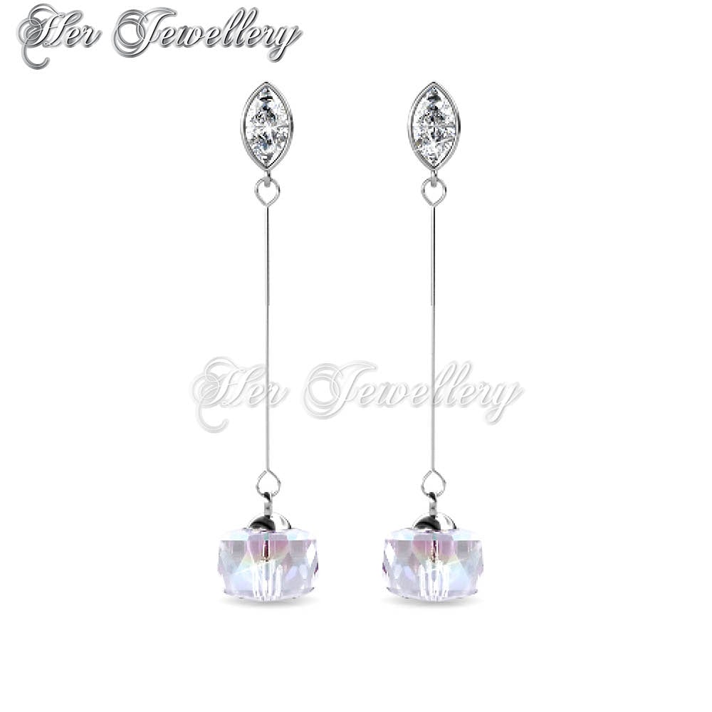 Swarovski Crystals Dangling Twine Earrings - Her Jewellery