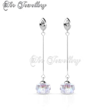 Swarovski Crystals Dangling Twine Earrings - Her Jewellery