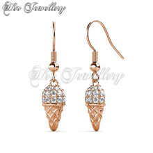 Dangling Cone Ice-Cream Earrings