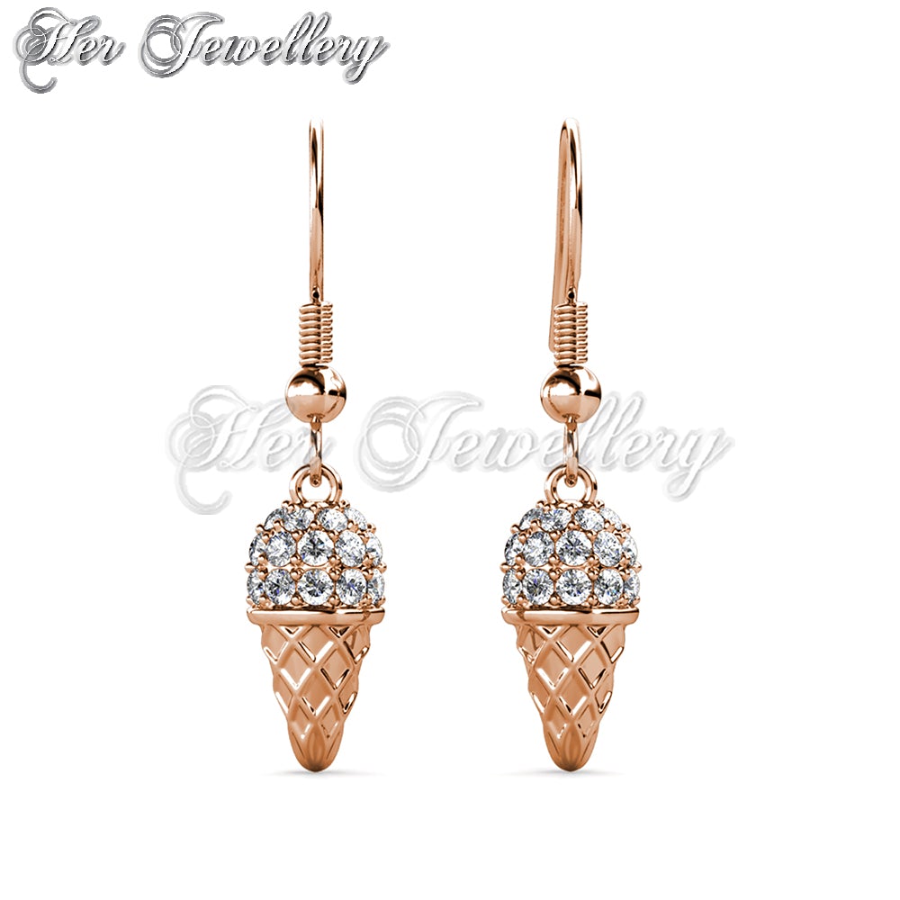 Dangling Cone Ice-Cream Earrings