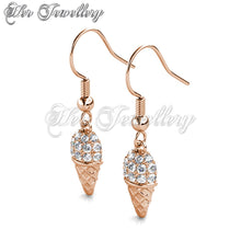 Dangling Cone Ice-Cream Earrings