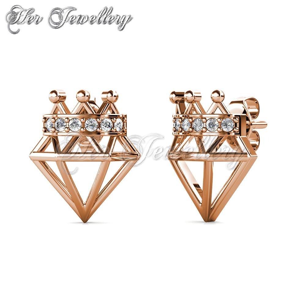 Diamond Crown Earrings