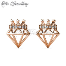 Diamond Crown Earrings