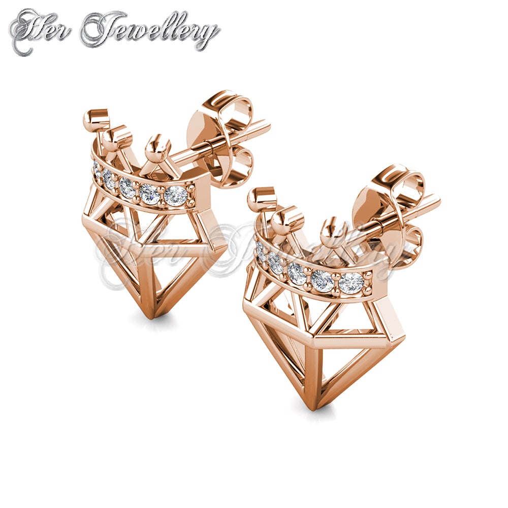 Diamond Crown Earrings