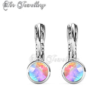 Swarovski Crystals Disc Clip Earrings - Her Jewellery
