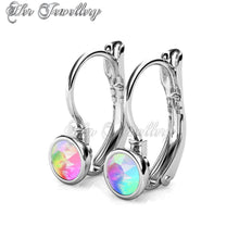 Swarovski Crystals Disc Clip Earrings - Her Jewellery