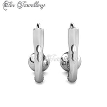 Swarovski Crystals Disc Clip Earrings - Her Jewellery