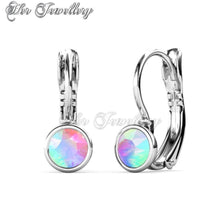 Swarovski Crystals Disc Clip Earrings - Her Jewellery