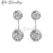 Swarovski Crystals Duo Spherical Earrings‏ - Her Jewellery