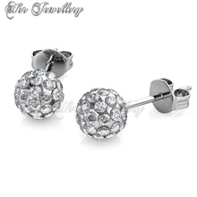 Swarovski Crystals Duo Spherical Earrings‏ - Her Jewellery