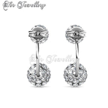Swarovski Crystals Duo Spherical Earrings‏ - Her Jewellery