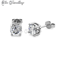 Swarovski Crystals Duo Stud Earrings‏ - Her Jewellery