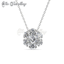 Swarovski Crystals Elegant Flower Set - Her Jewellery