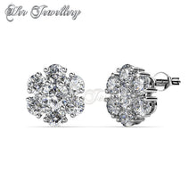 Swarovski Crystals Elegant Flower Set - Her Jewellery
