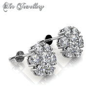 Swarovski Crystals Elegant Flower Set - Her Jewellery