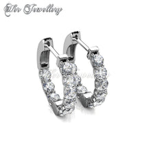 Swarovski Crystals Elysian Clip Earrings‏ - Her Jewellery