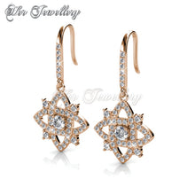 Swarovski Crystals Enchanted Cross Set (Rose Gold) - Her Jewellery