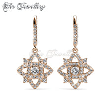 Swarovski Crystals Enchanted Cross Set (Rose Gold) - Her Jewellery