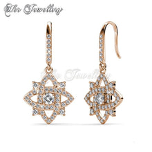 Swarovski Crystals Enchanted Cross Set (Rose Gold) - Her Jewellery