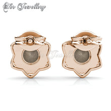 Swarovski Crystals Estella Earrings (Rose Gold) - Her Jewellery