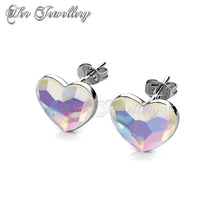 Swarovski Crystals Fond Love Set (AB Rainbow) - Her Jewellery