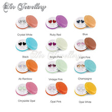 Swarovski Crystals Fond Love Earrings‏ (Blue) - Her Jewellery