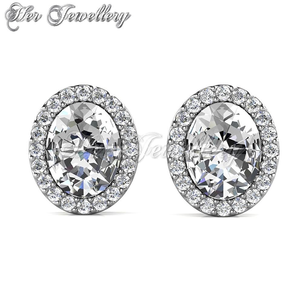 Swarovski Crystals Glamour Erin Earrings - Her Jewellery