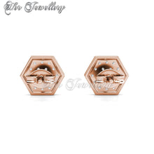 Swarovski Crystals Hexagon Earrings - Her Jewellery