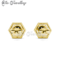 Swarovski Crystals Hexagon Earrings - Her Jewellery