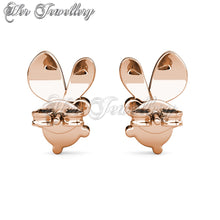 Swarovski Crystals Hopping Bunny Earrings - Her Jewellery