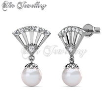 Swarovski Crystals Ingride Pearl Earrings - Her Jewellery