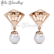 Swarovski Crystals Ingride Pearl Earrings - Her Jewellery