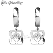 Swarovski Crystals Iris Hoop Earrings - Her Jewellery